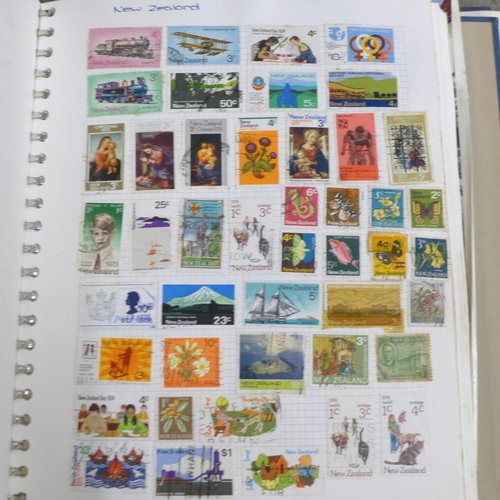 714 - Stamps; first day covers, Malaya and worldwide (two albums and envelope)