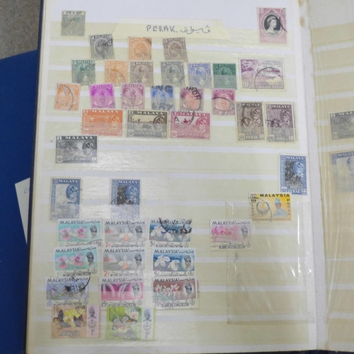 714 - Stamps; first day covers, Malaya and worldwide (two albums and envelope)