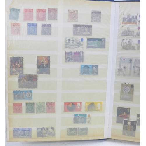 722 - Stamps; two albums with late 19th Century and later Maltese stamps and others