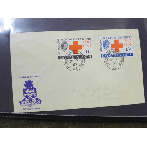 729 - Stamps; an album of Red Cross related covers (50 no.)