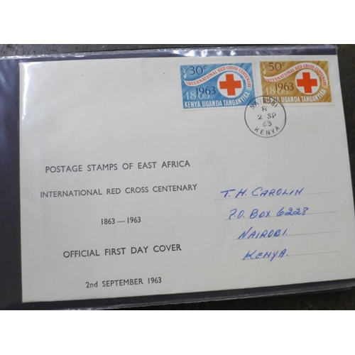 729 - Stamps; an album of Red Cross related covers (50 no.)