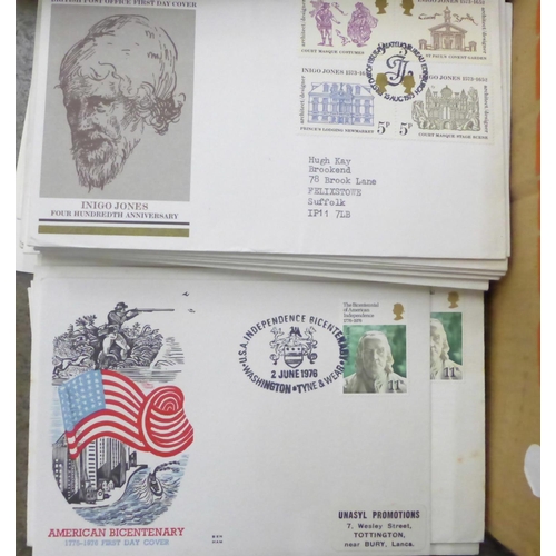 748 - A collection of first day covers, six sets, collated in years