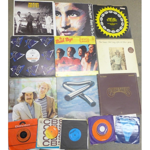 751 - A collection of LPs and 45rpm vinyl records, 1960's to 1980's