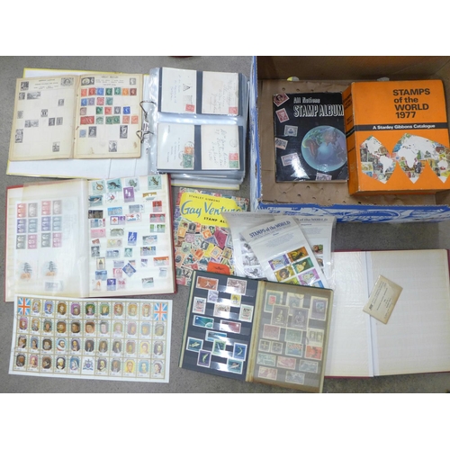 753 - Four albums of stamps, postal history, Stanley Gibbons catalogue and other postal ephemera