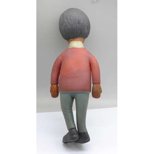 776 - The Beatles interest, a Paul McCartney bendy toy doll, 26cm