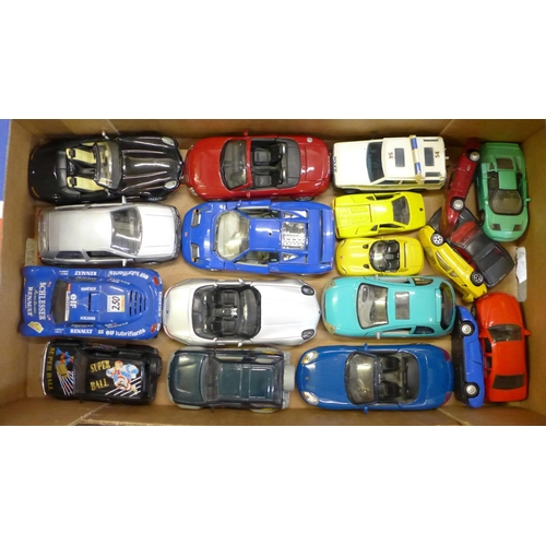 786 - Burago, Maisto and other die-cast model vehicles, five boxed