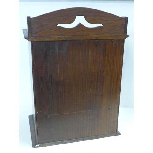 858 - A circa 1900 wooden smokers cabinet