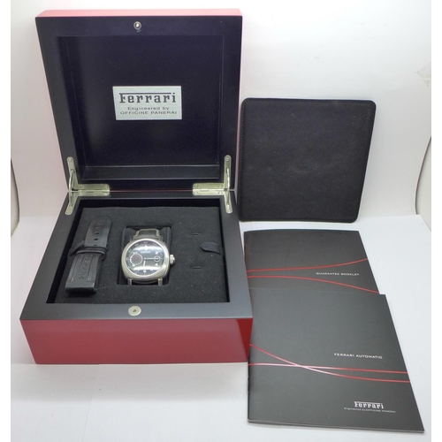 889 - A Panerai Ferrari automatic wristwatch, boxed