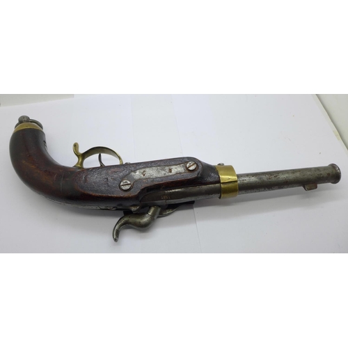 944 - A 19th Century percussion pistol