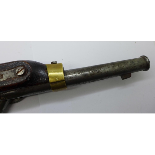 944 - A 19th Century percussion pistol