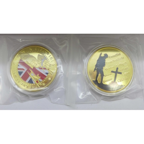 955 - Fifty WWI commemorative medals