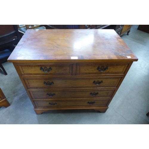 103 - A yew wood chest of drawers