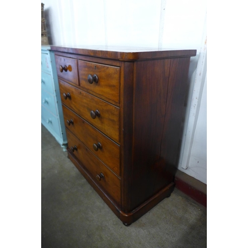 125 - A Victorian mahogany chest of drawers