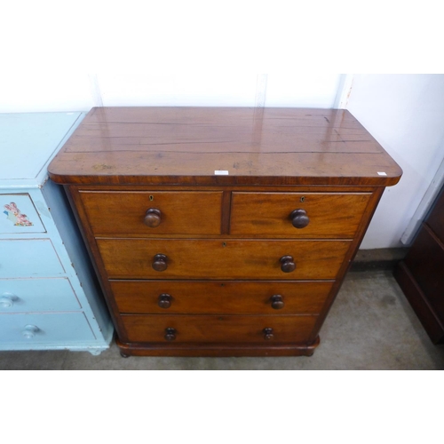 125 - A Victorian mahogany chest of drawers