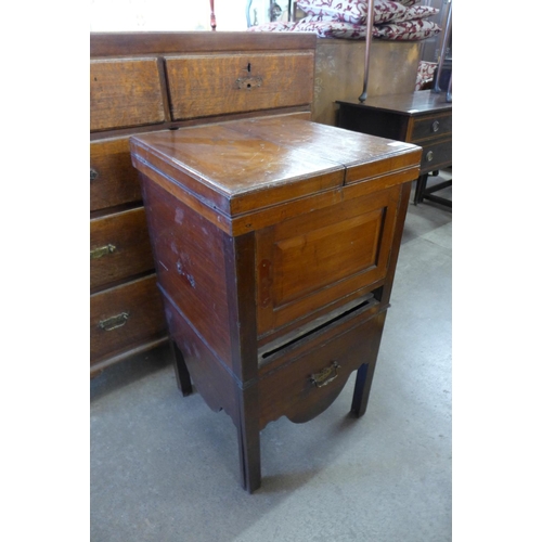 156 - A George III mahogany gentleman's night stand