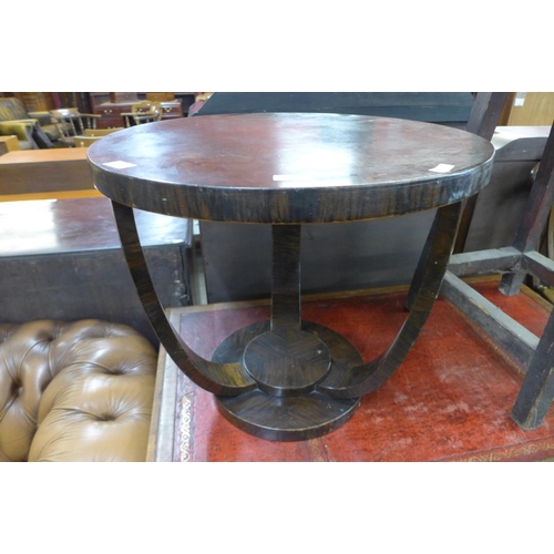 171 - An Art Deco style simulated rosewood occasional table