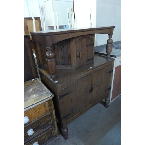 221 - An oak court cupboard