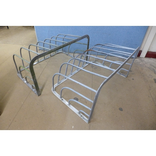 247b - A pair of galvanised steel hay racks