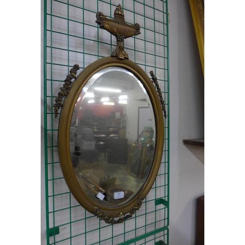 324 - A 19th Century Neo-Classical style giltwood and gesso framed mirror