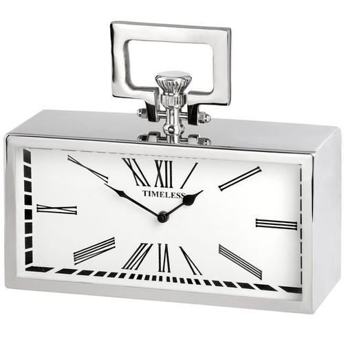 1509 - A rectangular nickel pocket watch clock, 26cm x 31cm (1728128)   #