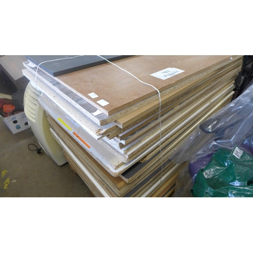 2362 - Pallet of approx. 40 MDF/chipboard sheets