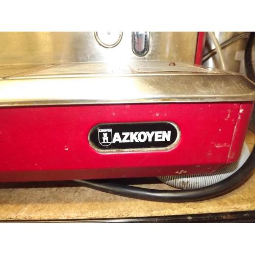 2145 - Azkoyen industrial coffee machine plus water softener drum (recently removed from commercial restaur... 