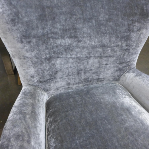 1570 - An Artisan Accent white gold wing chair (GF050) * this lot is subject to VAT