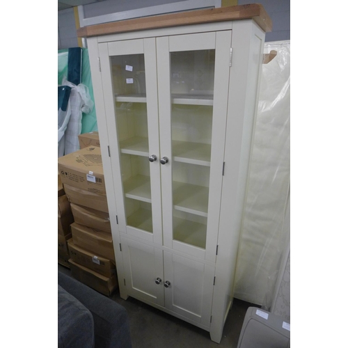 1659 - A Hampshire ivory painted oak display cabinet - marked (KEL-P37)   *This lot is subject to VAT