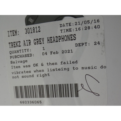 3067 - Pair of Trekz Air Grey Bone Conducting Headphones (229-489) * This lot is subject to VAT