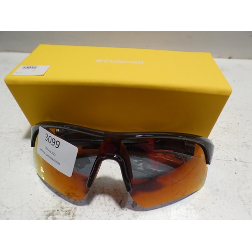 3099 - Pair of Polaroid Grey Crystal Plastic Sunglasses (231-122) * This lot is subject to VAT