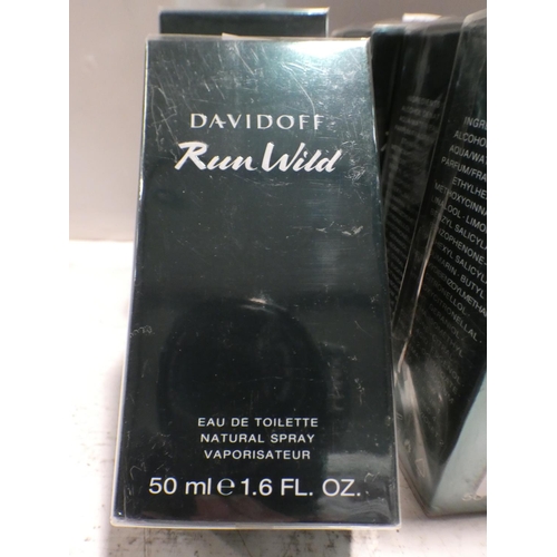 3152 - 8 x 50ml Bottles of DAVIDOFF Run Wild Eau de Toilette