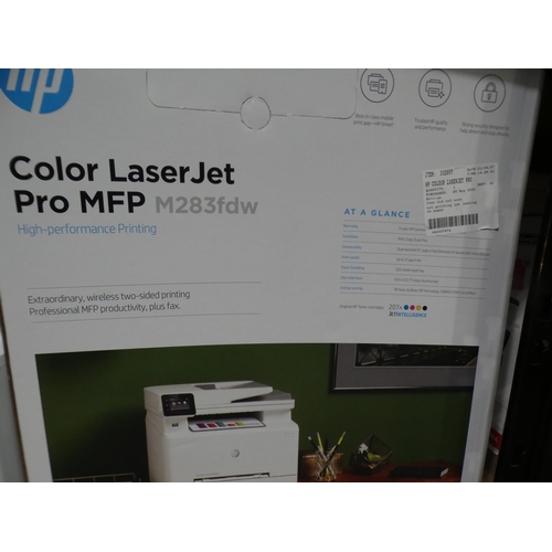 3157 - Hp Colour Laserjet Pro M283FDW Printer, RRP £274.99 + VAT (229-338) * This lot is subject to VAT