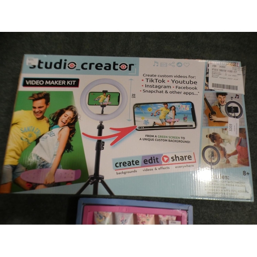 3203 - Cath Kidston Hand Cream (8 x 30ml) and Studio Creator Video Kit (229-508, 510) * This lot is subject... 