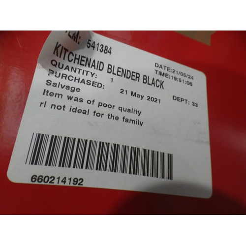 3242 - Kitchenaid Black Blender (model:- 5KSB1585BOB) (231-101) * This lot is subject to VAT