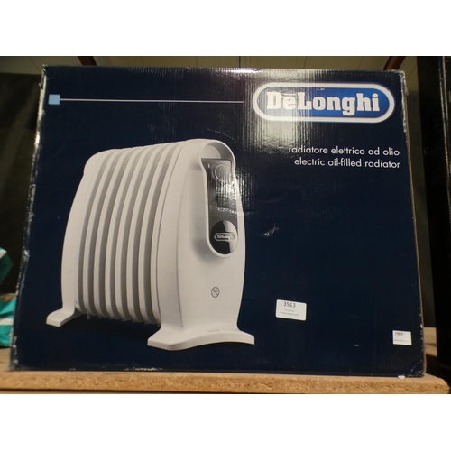 3513 - Delonghi small radiator (231-128) * This lot is subject to VAT