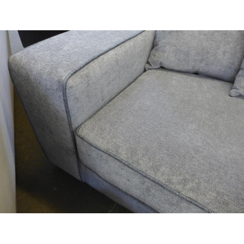 1591 - A grey upholstered small corner sofa