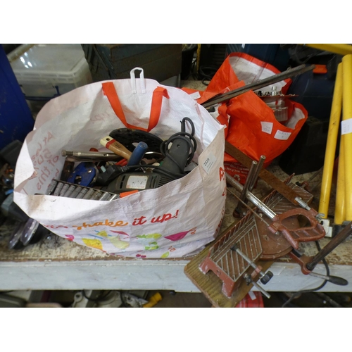 2329 - 3 Bags of sockets, spanners & assorted handtools