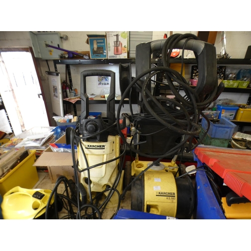 2332 - Karcher K5 pressure washer with hose, gun & lance - W