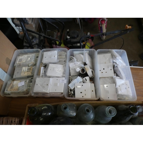 2356 - Qty. of back boxes, wall sockets & switches