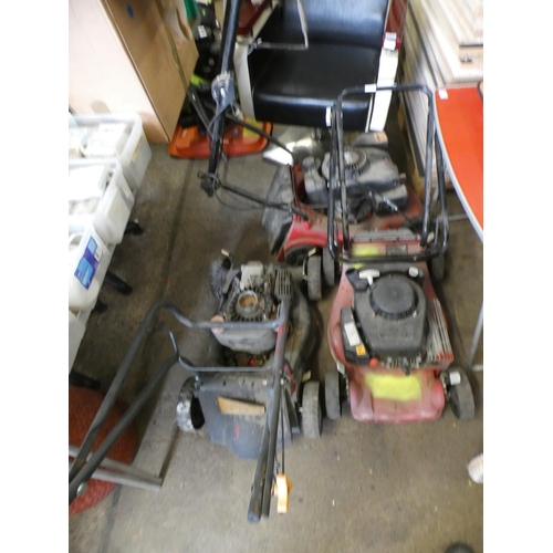 2358 - Three petrol lawn mowers - a/f