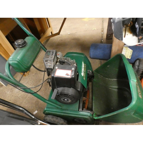 2368 - Qualcast 35S petrol cylinder lawnmower with grassbox - a/f