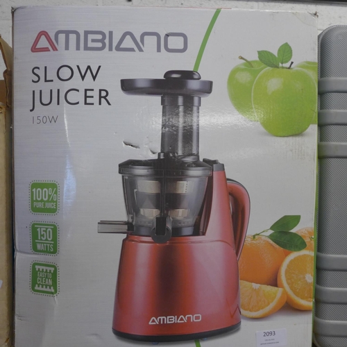 2093 - Ambiano slow juicer - boxed - W