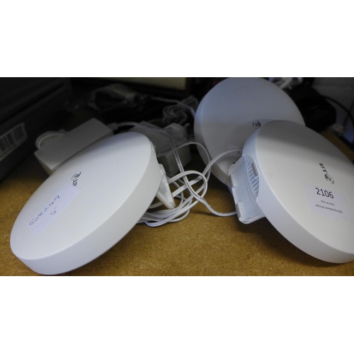 2106 - 3 BT wi-fi range extender discs - unused