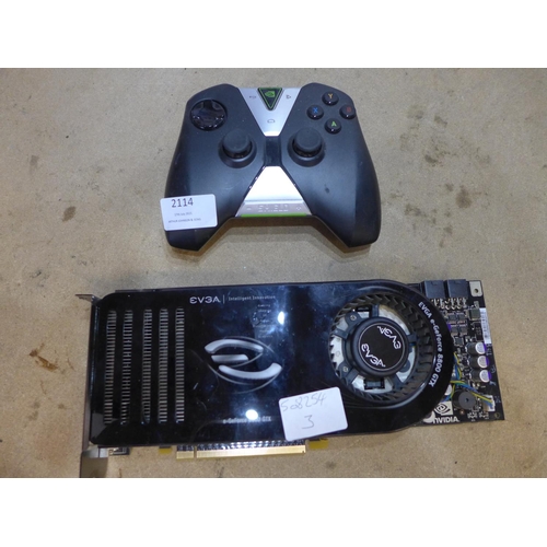 2114 - Graphics card - NVidia EVGA-e-GeForce 8800 GHx with Nvidia shield gaming controller