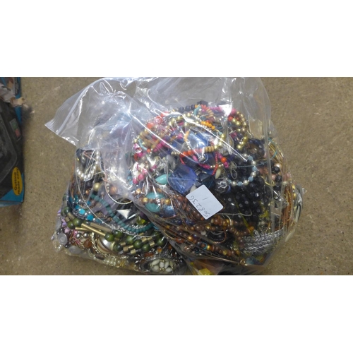 2120 - 2 Bags costume jewellery