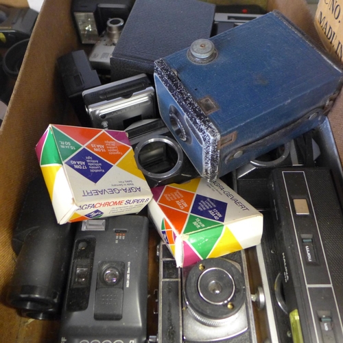 2139 - 2 Boxes of vintage & more recent photography equipment