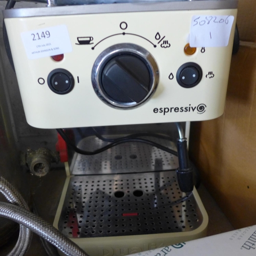 2149 - Dualit Espressivo coffee machine - W