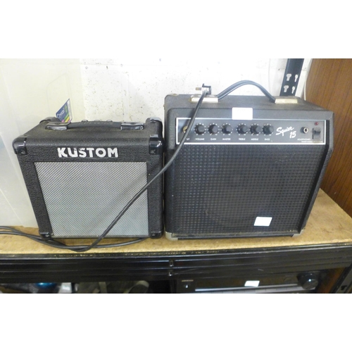 2188 - Kustom amp plus Squier 15 amp