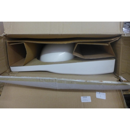 2259 - Cloakroom sink with unit (640 x 470mm)