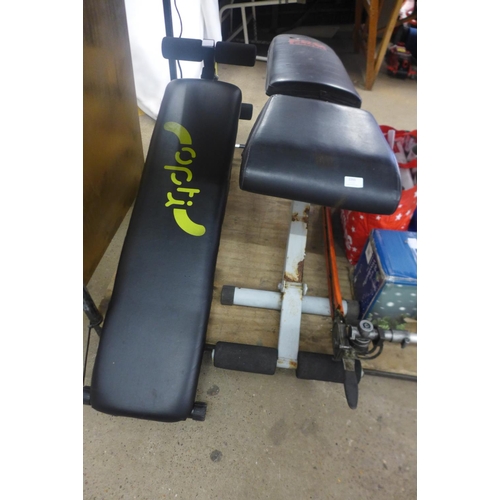 2265 - Sit up bench and a Pro Power weights bench